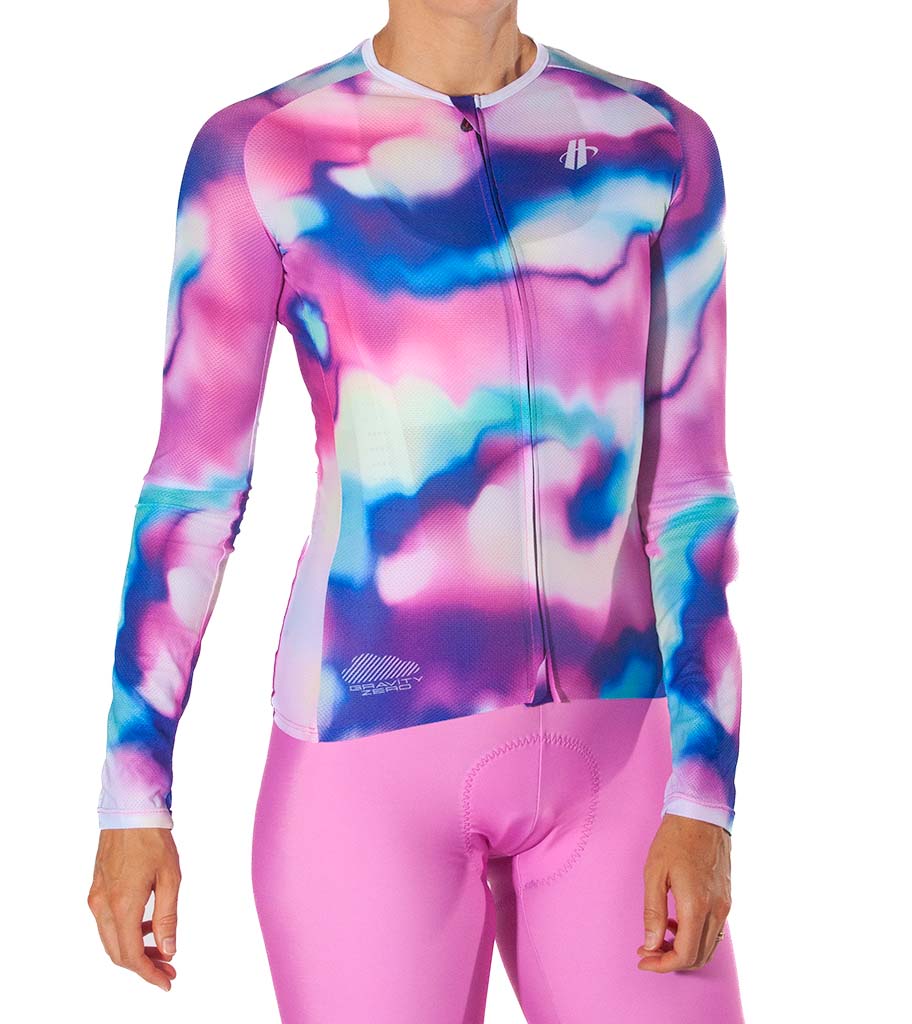 Women's Gravity Zero Long Sleeve Jersey - Tie Dye - Image 2
